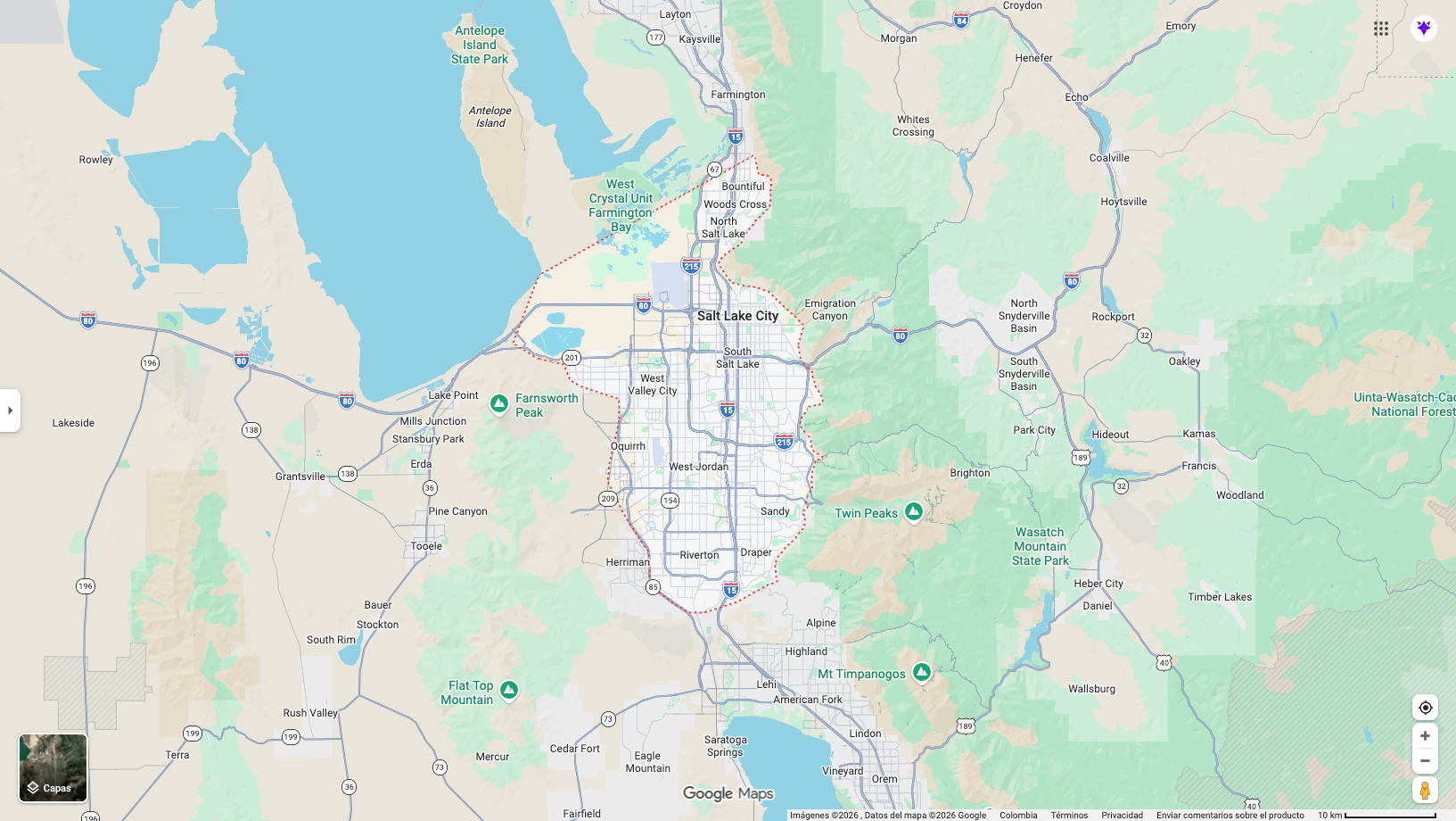Service Areas Map